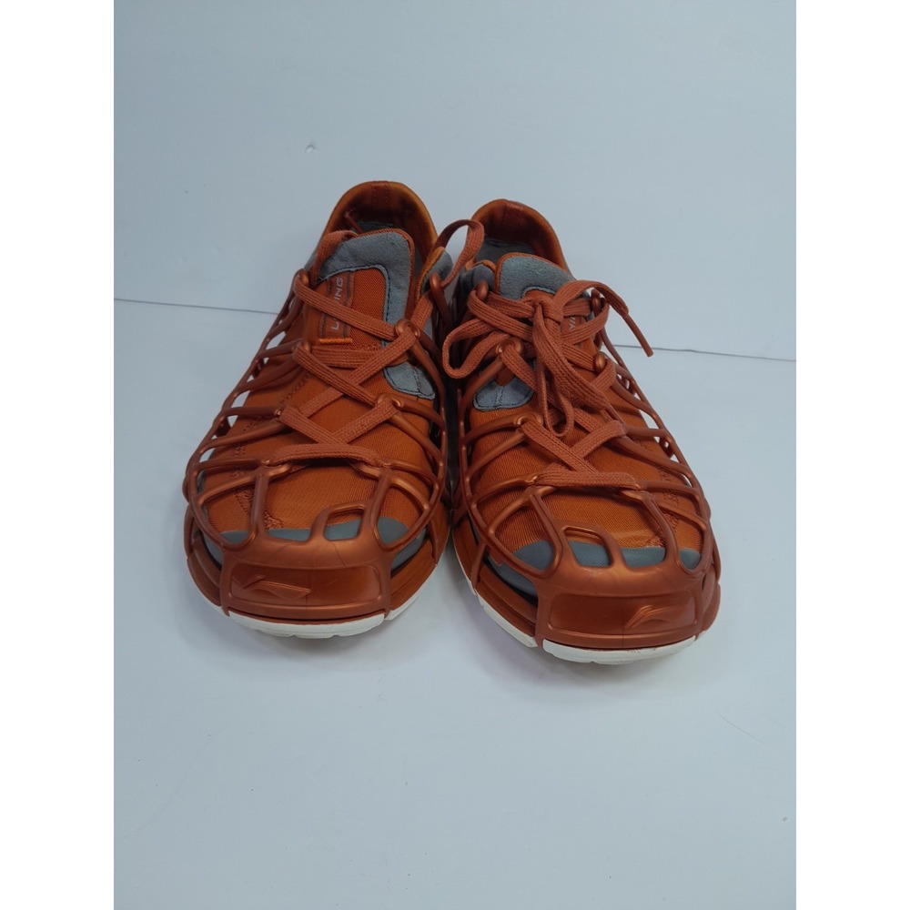 RARE Li Ning The Mix Caged Running Shoes Men's 8 Copper Tan Brown Vtg - Picture 4 of 9